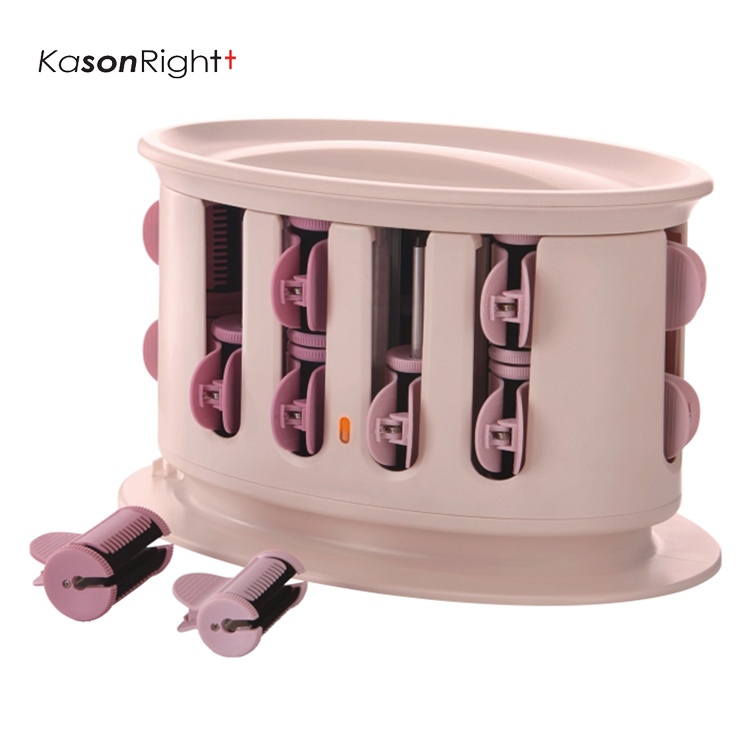 Set Penggelek Dipanaskan Bersalut Baldu 20 Keping, 12 Penggelek Besar & 8 Penggelek Sederhana, Pemanasan Cepat untuk Mencipta Keriting dan Alat Keriting DIY Isipadu