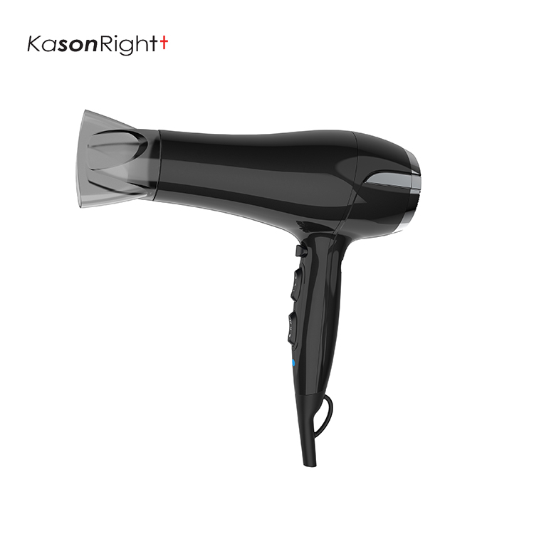 Keselamatan Terlalu Panas 2200W Pengering Rambut Motor DC Berkuasa, dengan Muncung Penggayaan dan Penyebar untuk Pengeringan Pantas, Tanpa Keriting